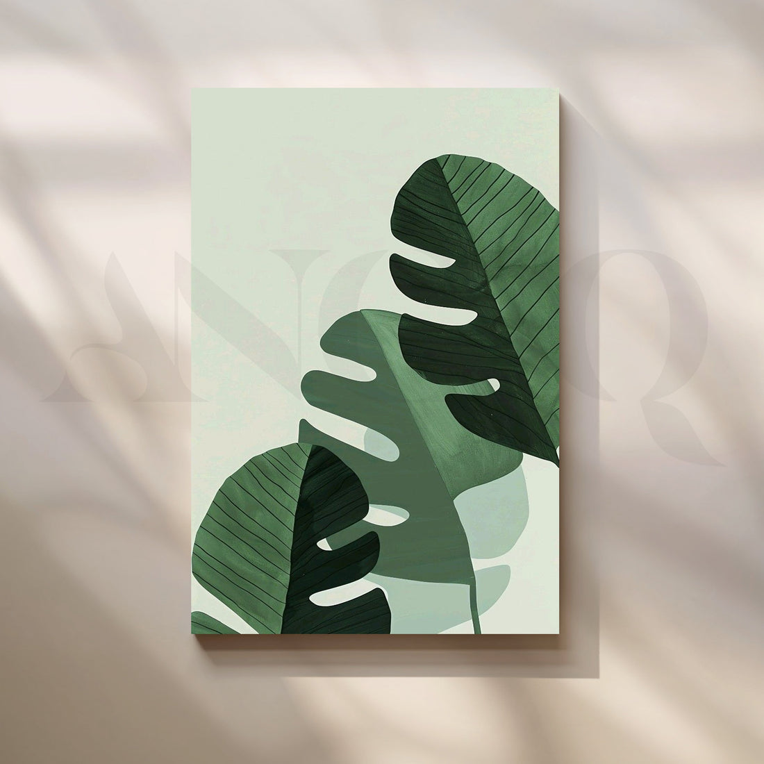Banana Leaves Canvas Artwork – Asha Art Studio