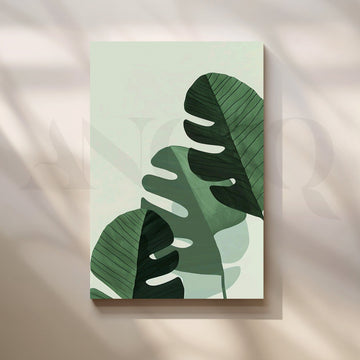 Banana Leaves Canvas Artwork – Asha Art Studio