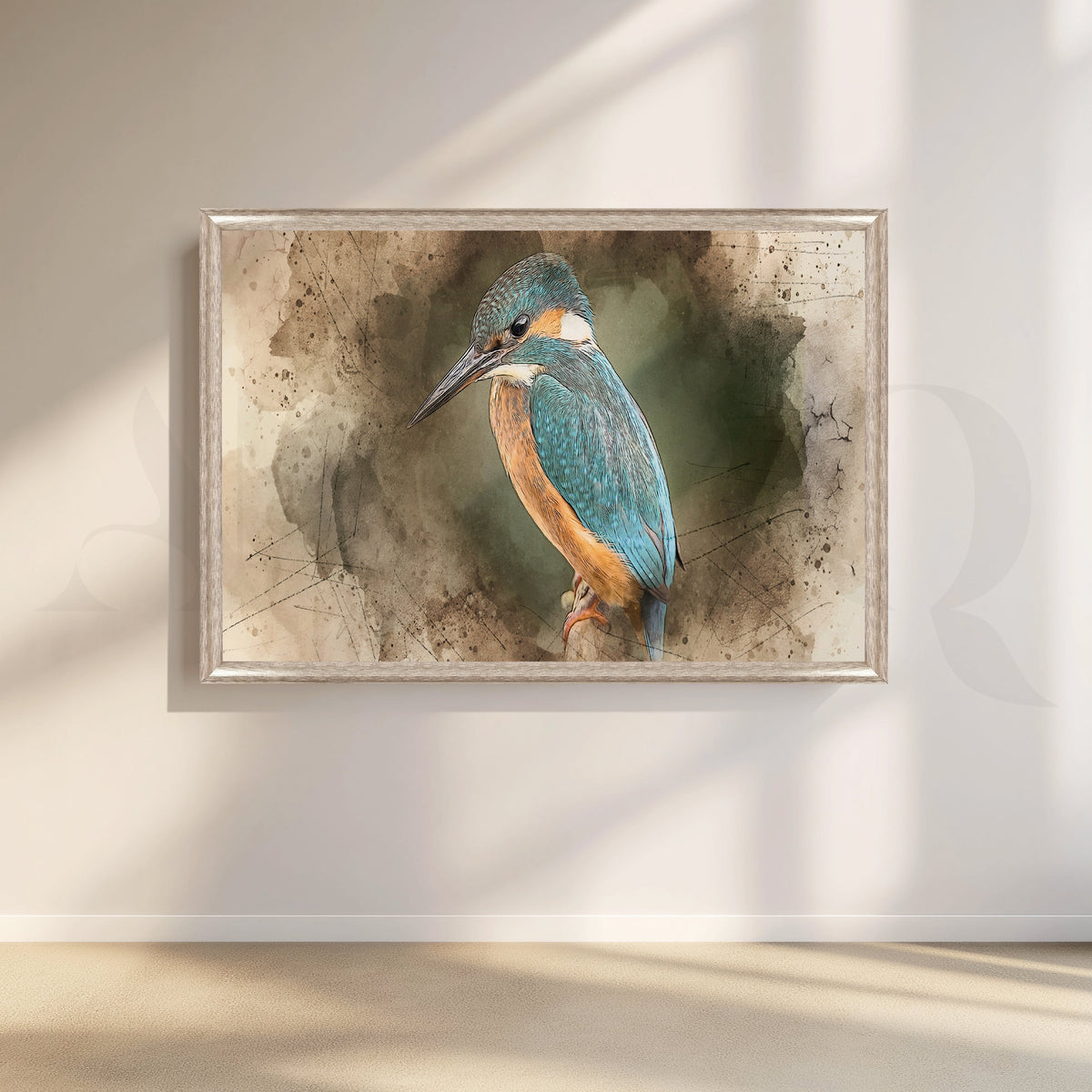 Azure Majesty Canvas Artwork – Asha Art Studio – Image 4