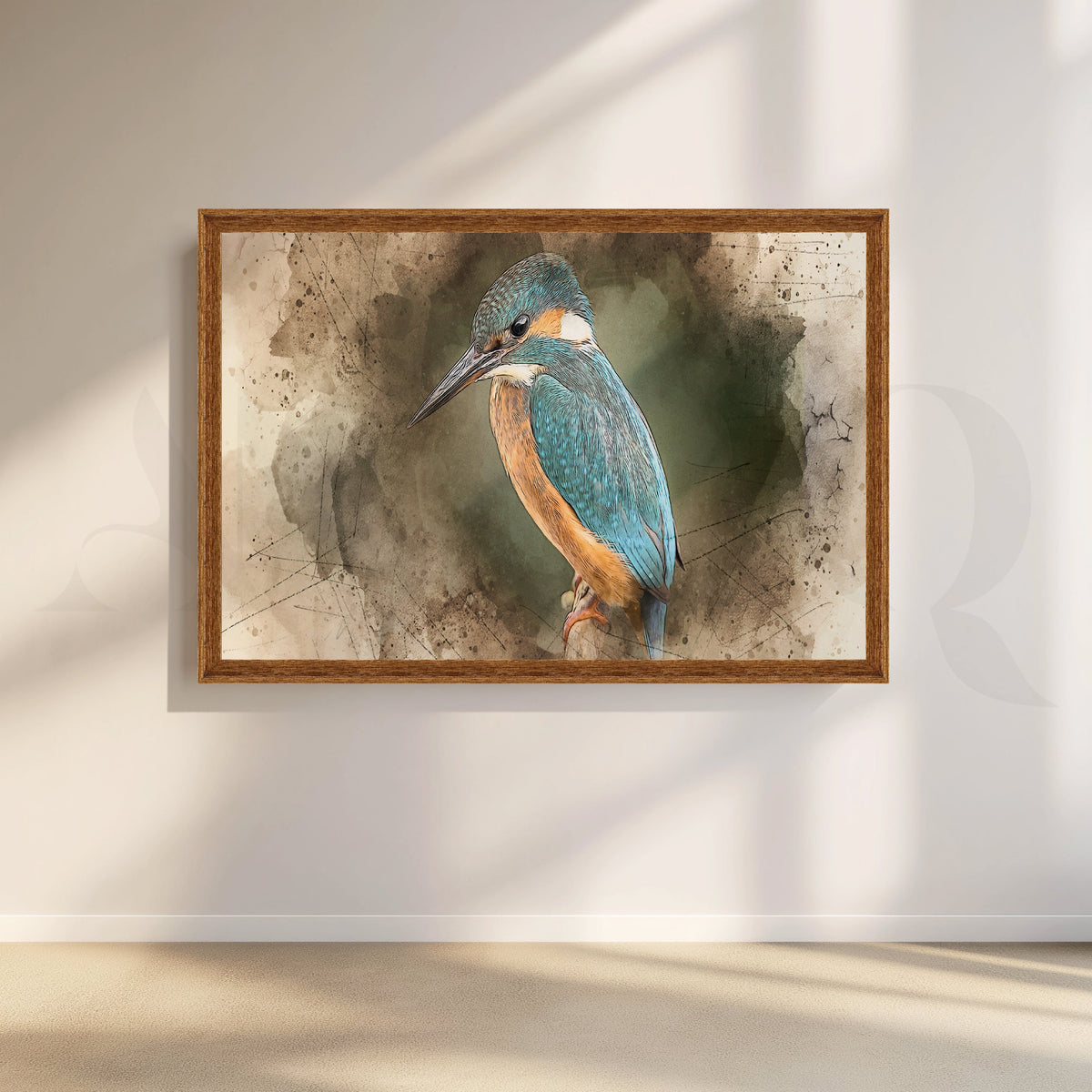 Azure Majesty Canvas Artwork – Asha Art Studio – Image 6