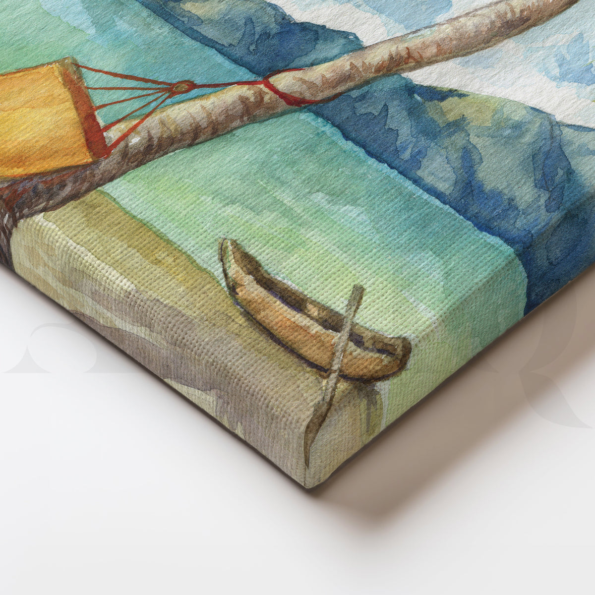 Beach Hammock Bliss Canvas Artwork – Asha Art Studio – Image 2