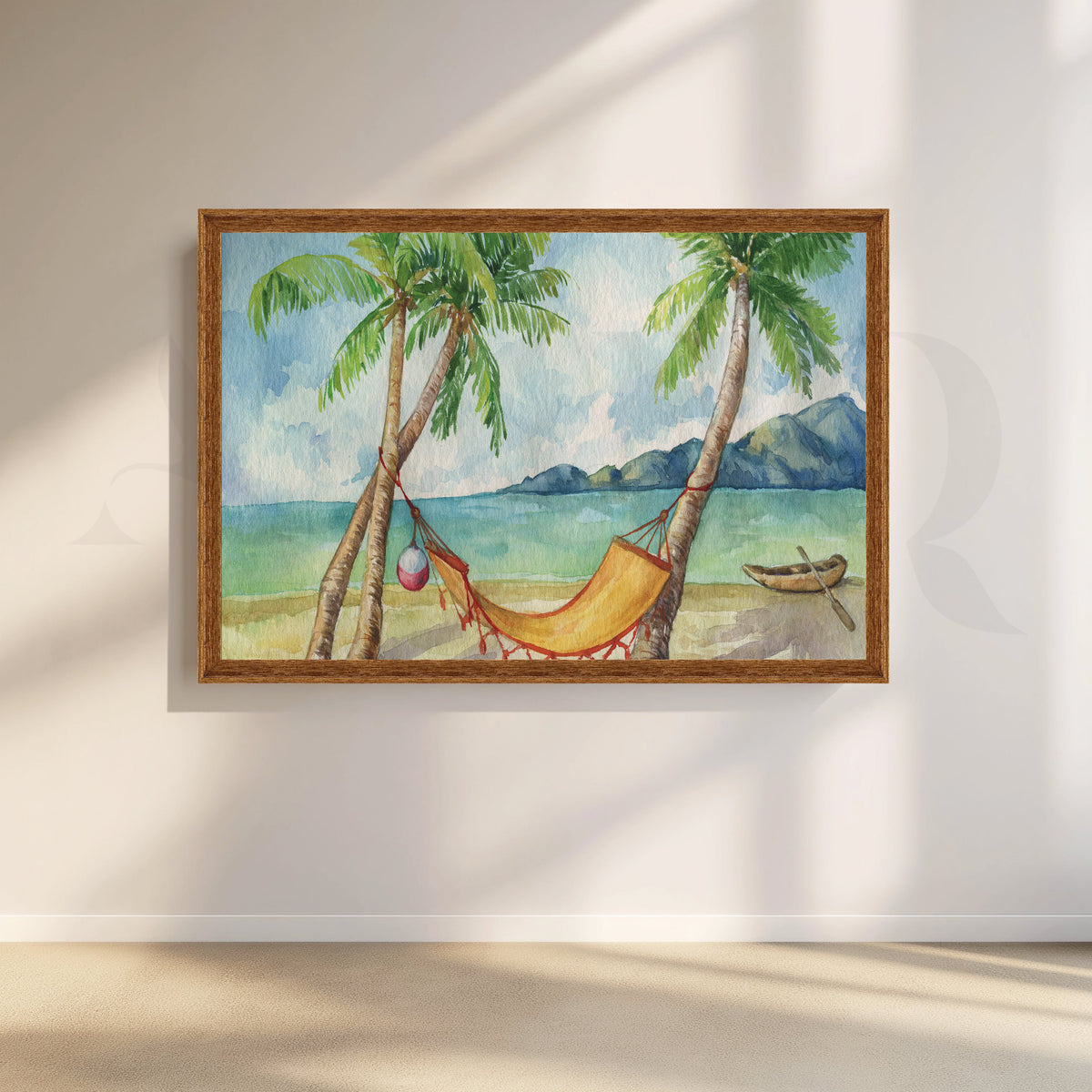 Beach Hammock Bliss Canvas Artwork – Asha Art Studio – Image 6