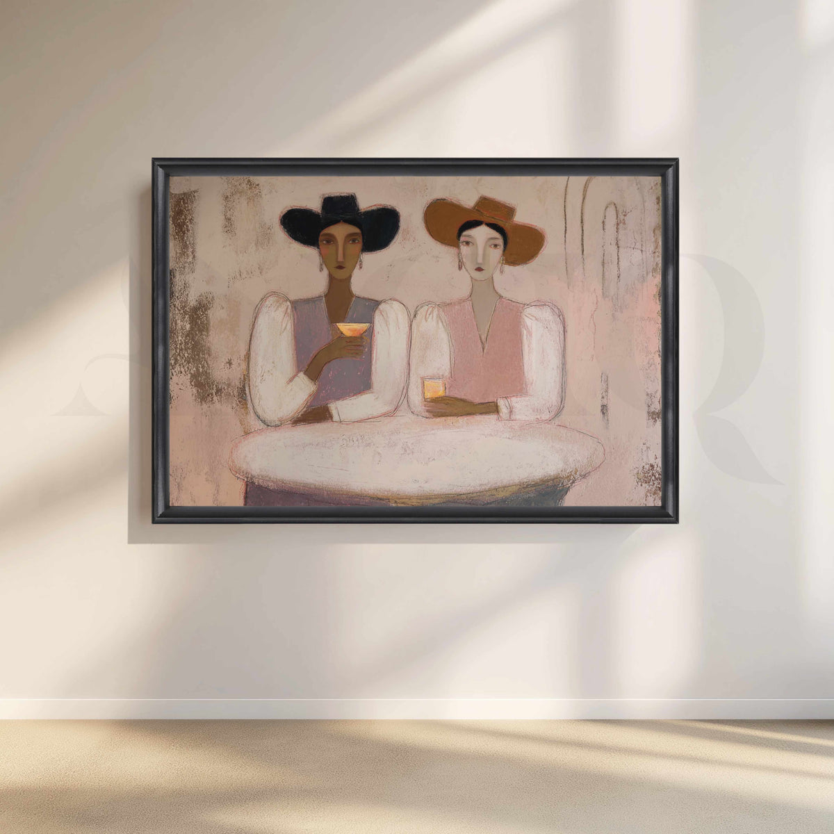 Elegant Women Portrait Canvas Artwork – Asha Art Studio – Image 3