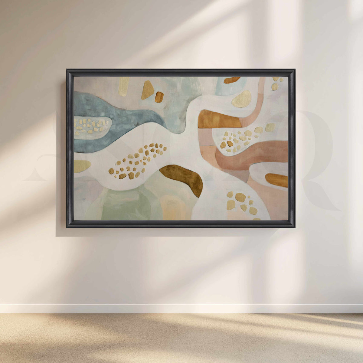 Pastel Organic Abstract Canvas Artwork – Asha Art Studio – Image 3