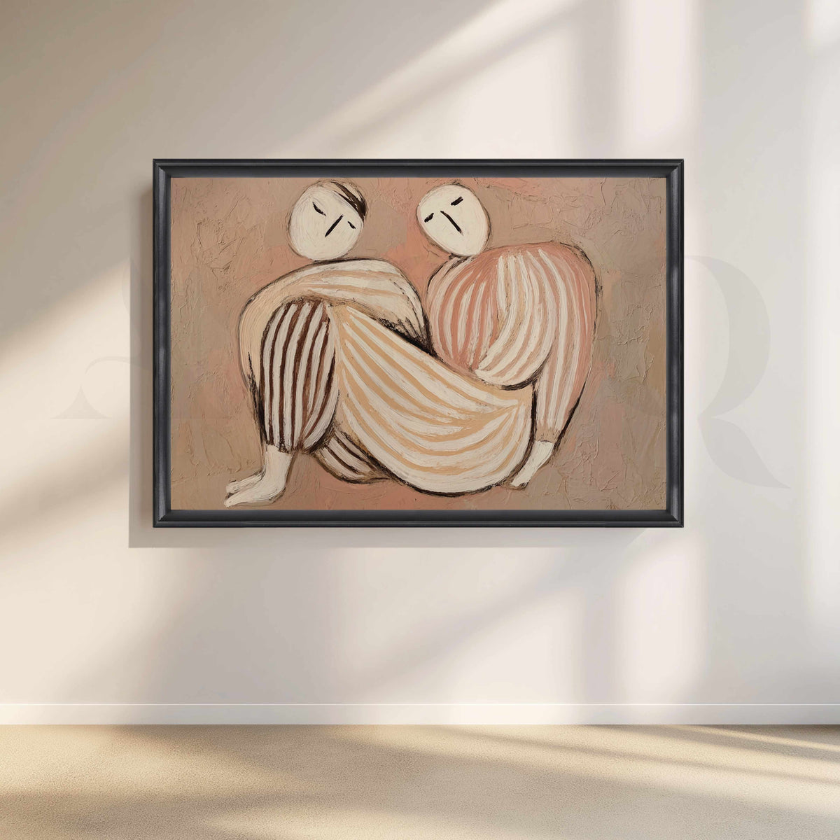 Minimal Figurative Abstract Canvas Artwork – Asha Art Studio – Image 3