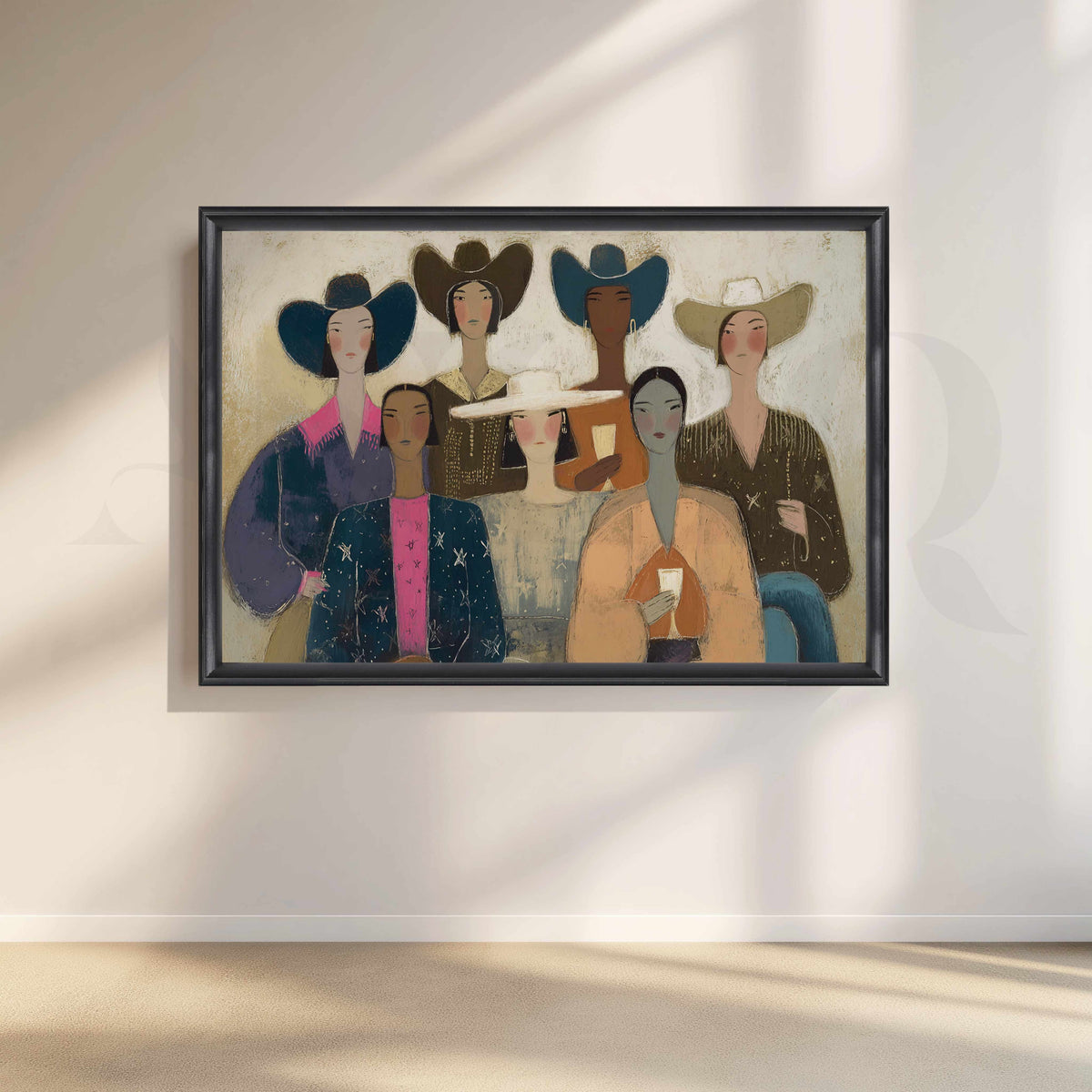 Stylish Women Figurative Canvas Artwork with Contemporary Fashion Appeal – Asha Art Studio – Image 3