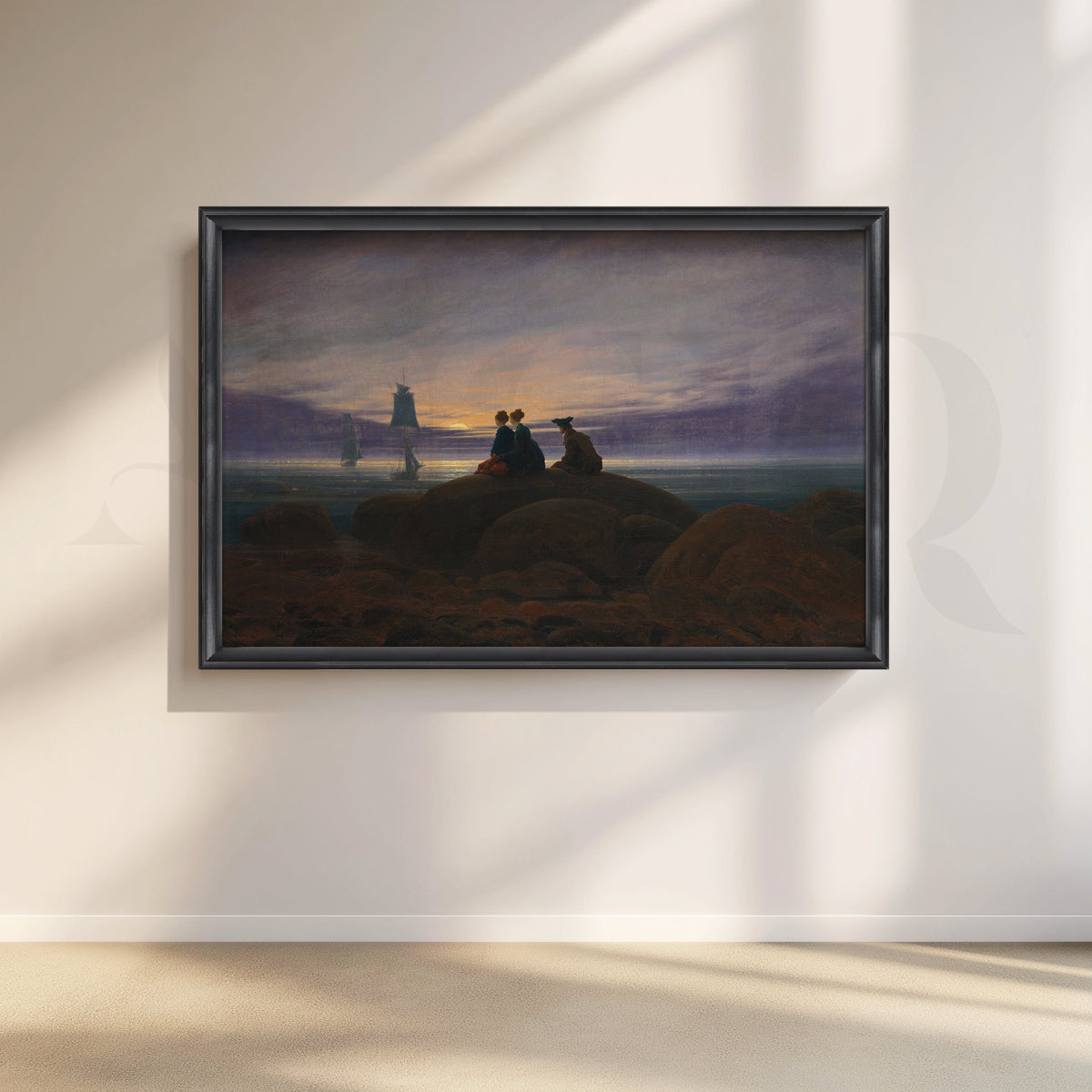 Twilight by the Sea Canvas Artwork – Asha Art Studio – Image 3