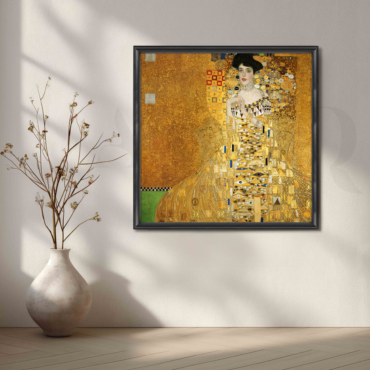 Gustav Klimt Golden Lady Portrait Canvas Artwork – Asha Art Studio – Image 3