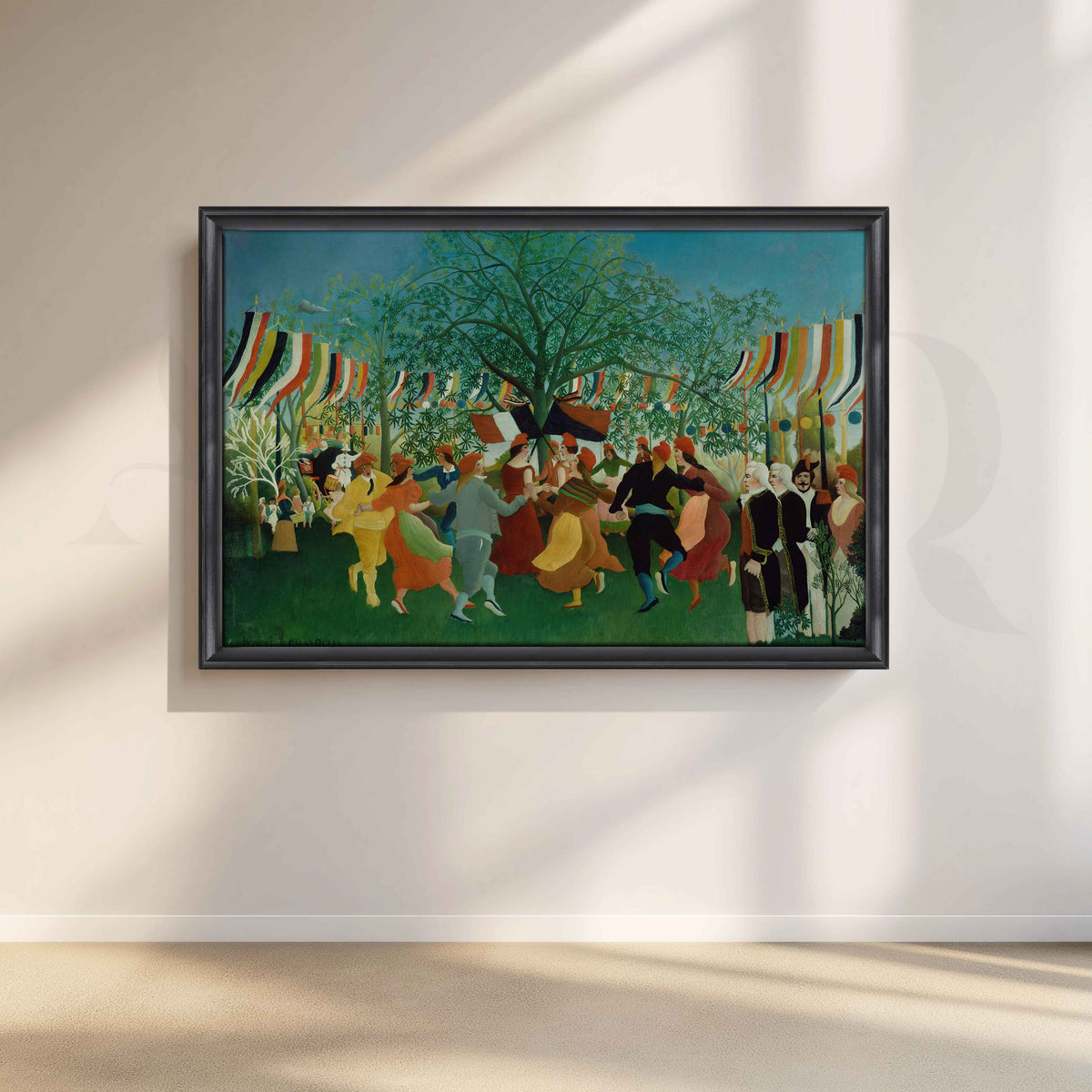 Carnival Evening Folk Art Canvas Artwork – Asha Art Studio – Image 3