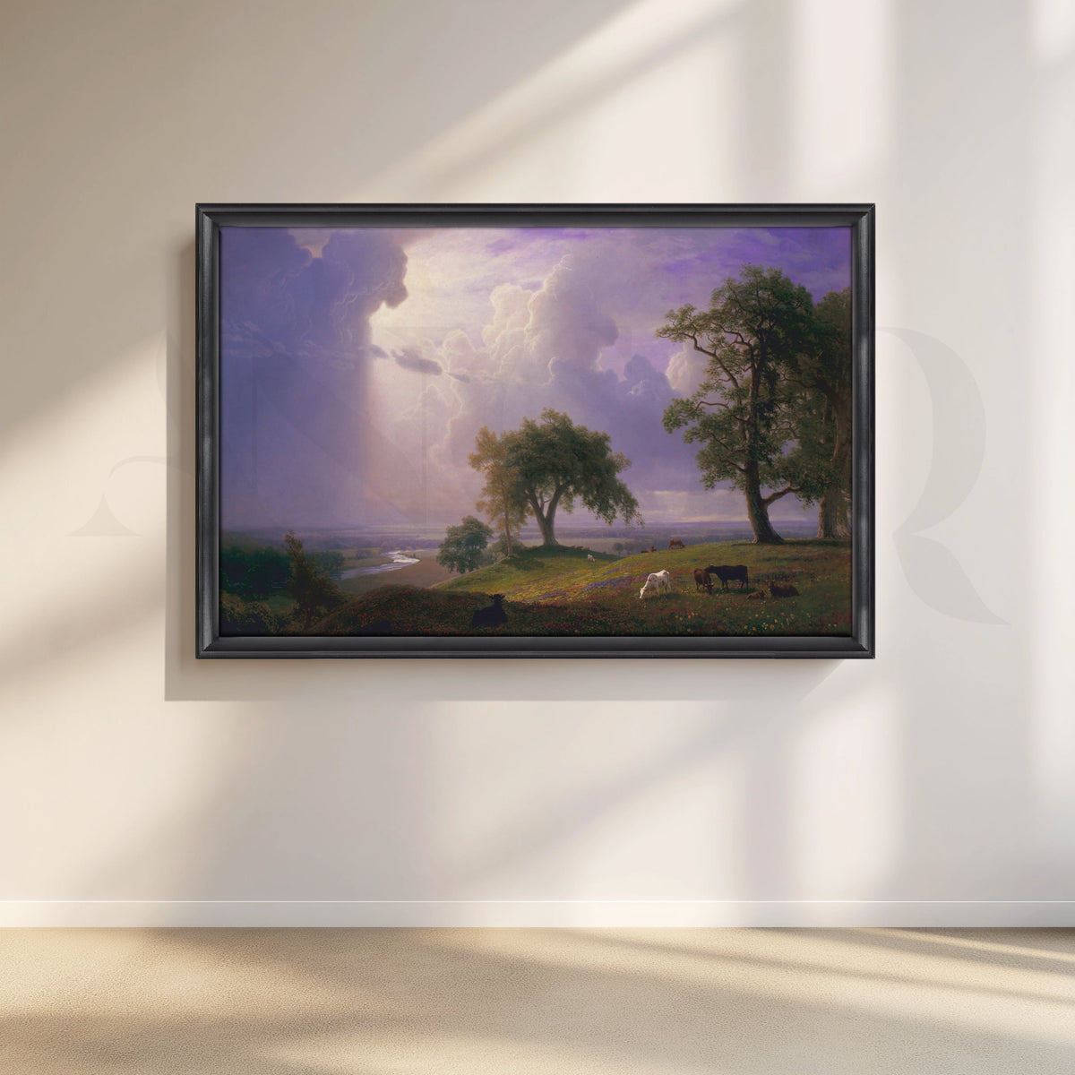 Dramatic Pasture Sky Canvas Artwork – Asha Art Studio – Image 3