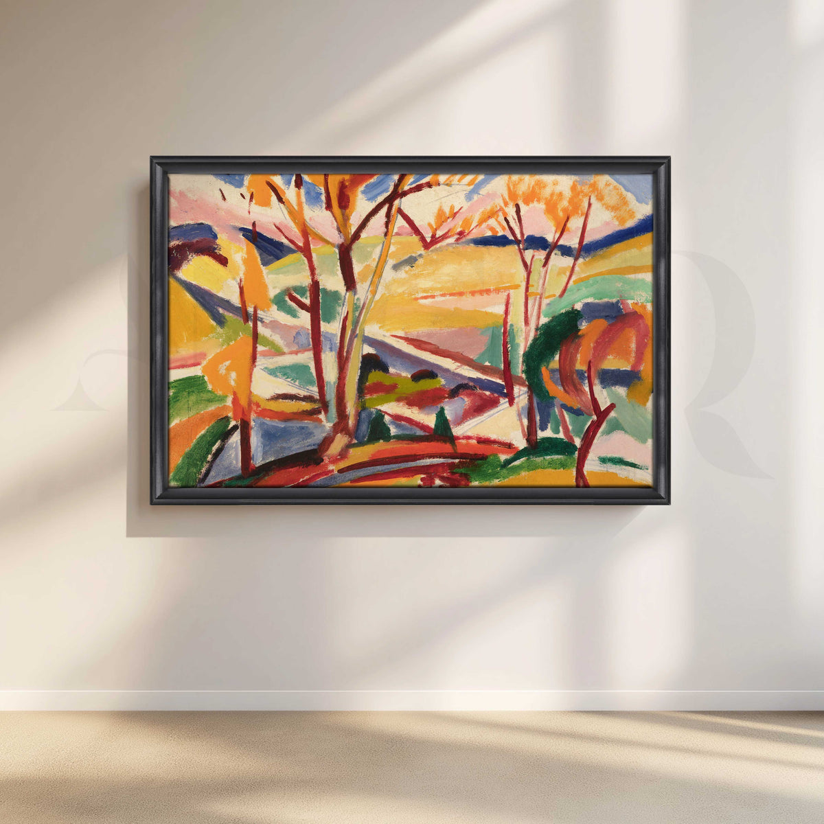 Colorful Expressionist Forest Canvas Artwork – Asha Art Studio – Image 3