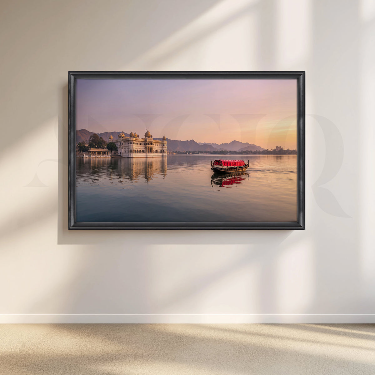 Udaipur Sunset Canvas Artwork – Asha Art Studio – Image 3