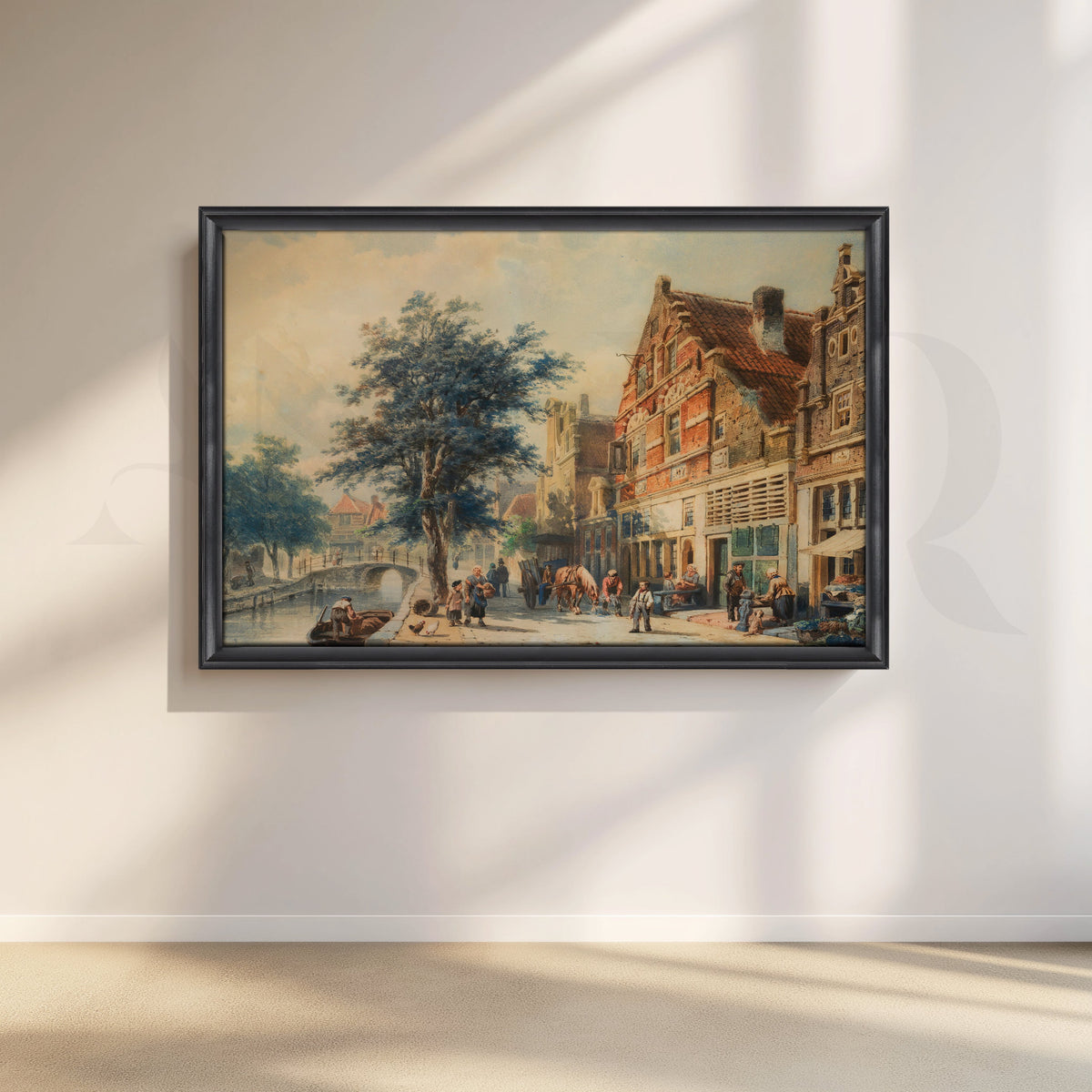 Canal Street European City Canvas Artwork – Asha Art Studio – Image 3