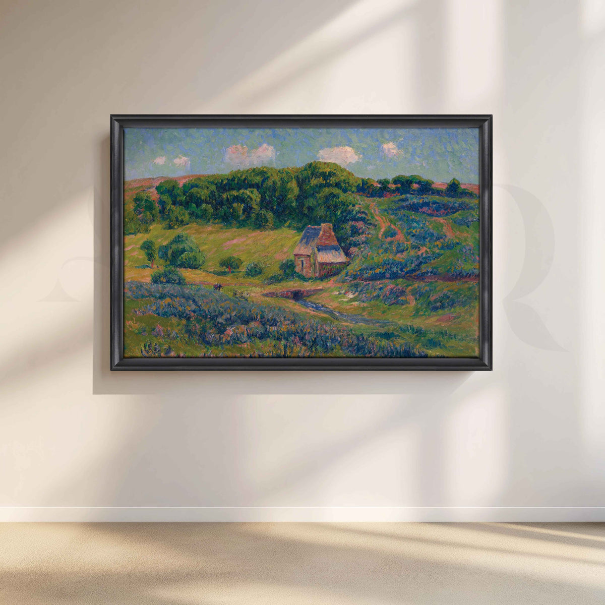 Impressionist Countryside Cottage Canvas Artwork – Asha Art Studio – Image 3