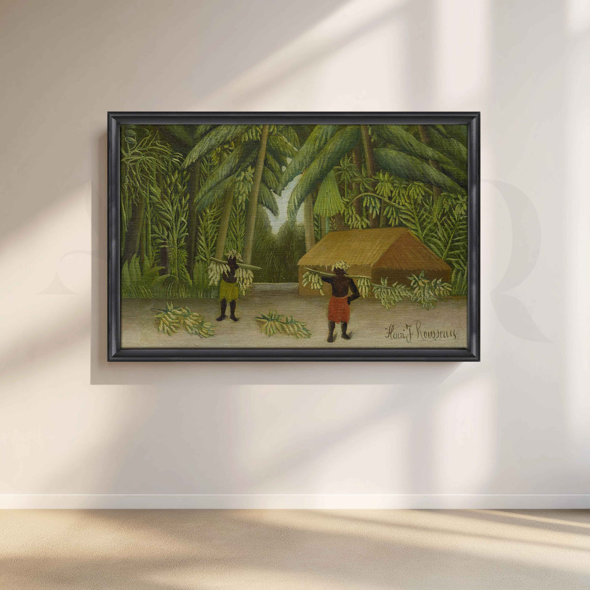 Tropical Plantation Folk Art Canvas Artwork – Asha Art Studio – Image 3