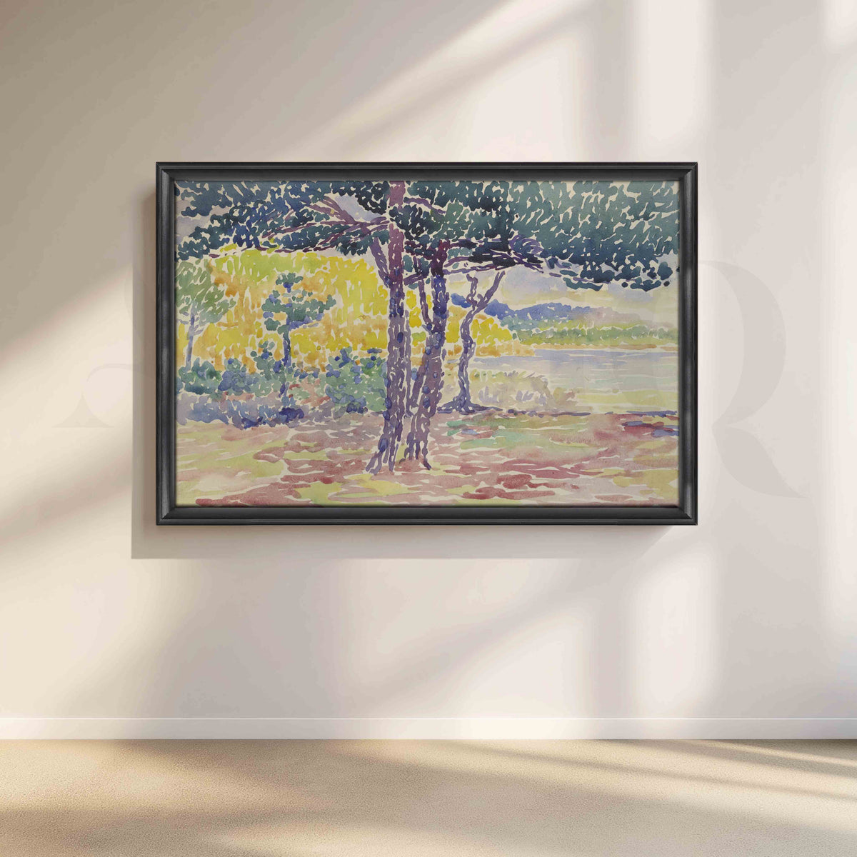 Coastal Pine Grove Canvas Artwork – Asha Art Studio – Image 3