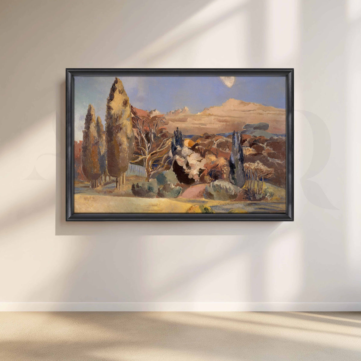 Soft Pastoral Landscape Canvas Artwork – Asha Art Studio – Image 3