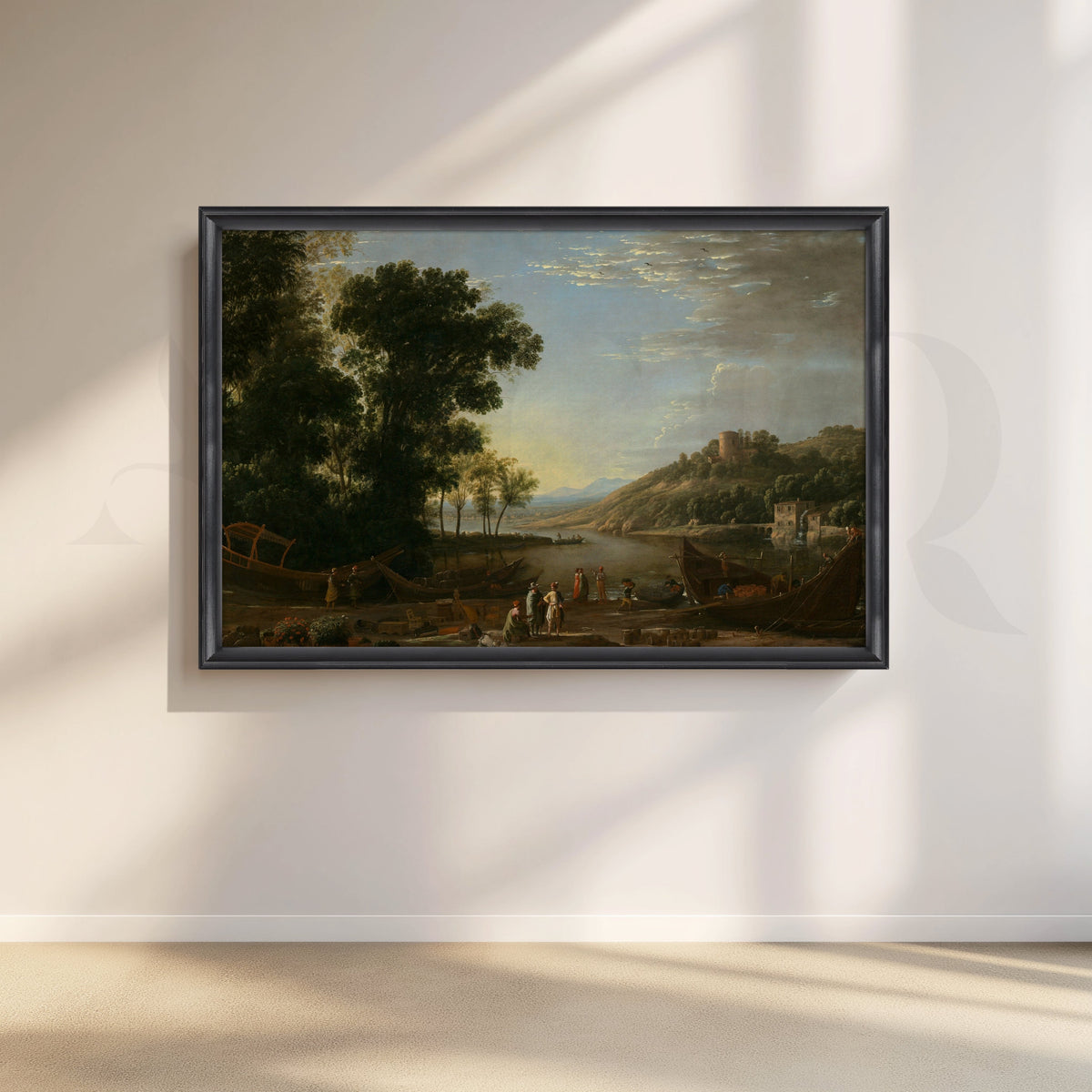 Harbor at Dusk Canvas Artwork – Asha Art Studio – Image 3