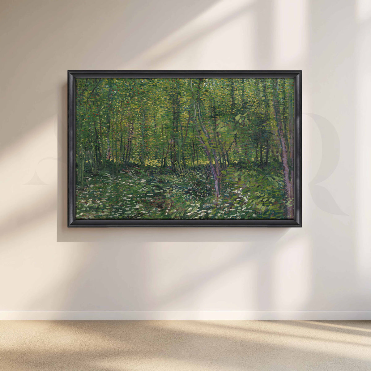 Lush Green Forest Canvas Artwork – Asha Art Studio – Image 3