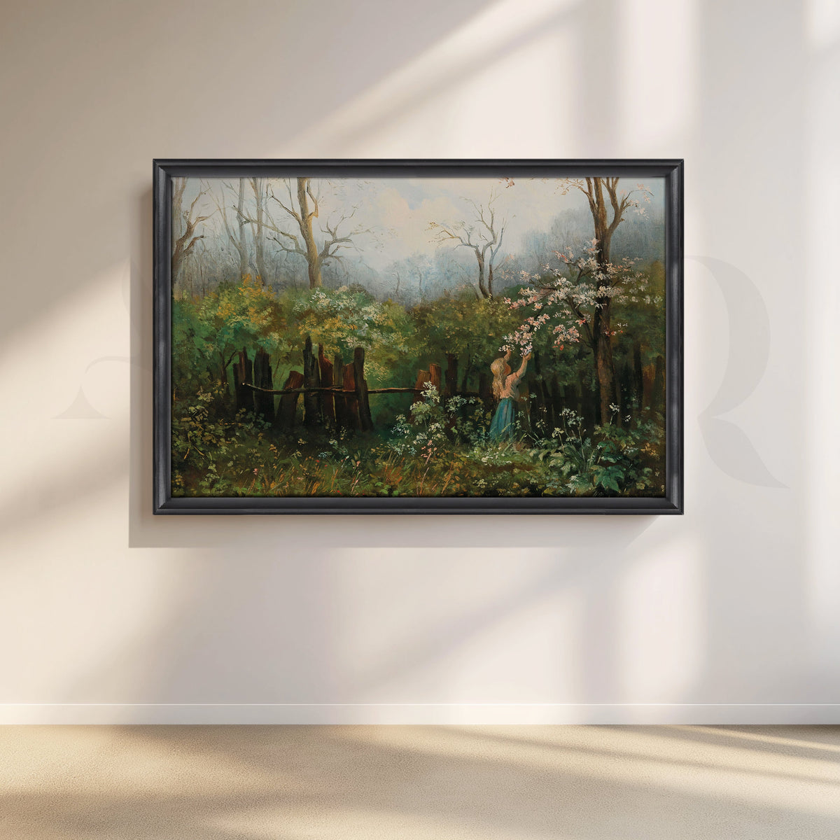 Spring Garden Blossom Canvas Artwork – Asha Art Studio – Image 3