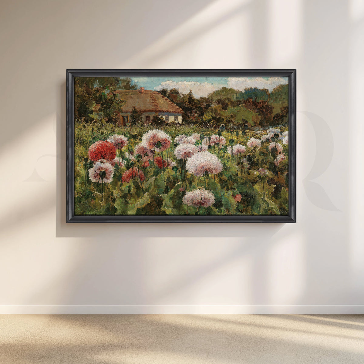 Countryside Bloom Field Canvas Artwork – Asha Art Studio – Image 3