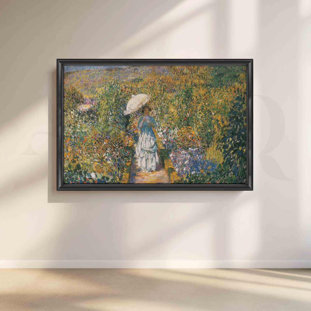 Impressionist Garden Walk Canvas Artwork – Asha Art Studio – Image 3