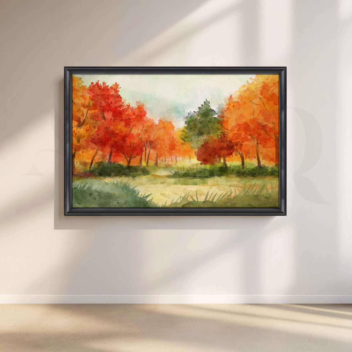 Autumn Garden Landscape Canvas Artwork – Asha Art Studio – Image 3