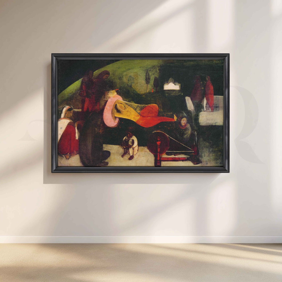 Siesta by Amrita Sher-Gil Canvas Artwork – Asha Art Studio – Image 3