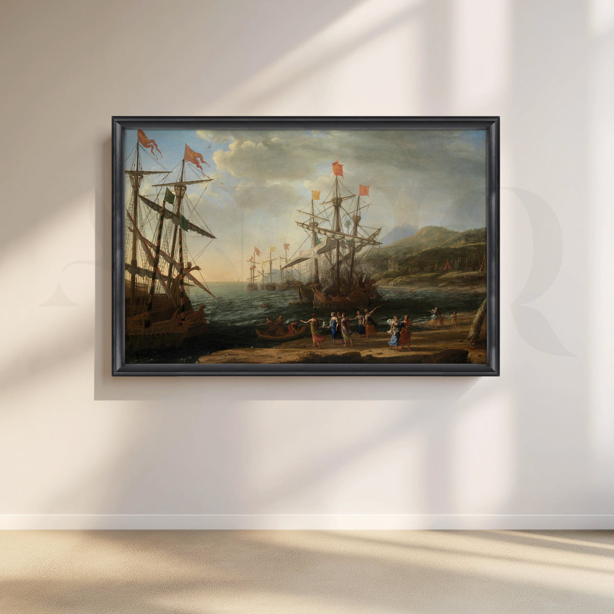 Regal Fleet at Dawn Canvas Artwork – Asha Art Studio – Image 3