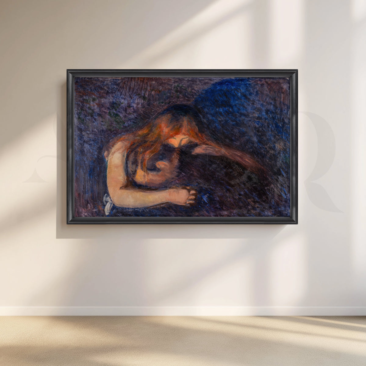 Vampire (Edvard Munch) Canvas Artwork – Asha Art Studio – Image 3