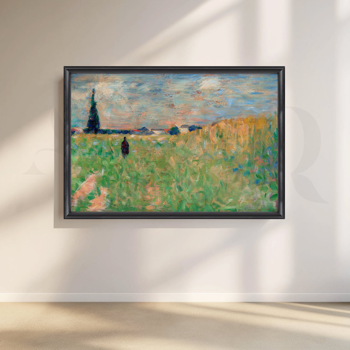 Countryside Meadow Canvas Artwork – Asha Art Studio – Image 3