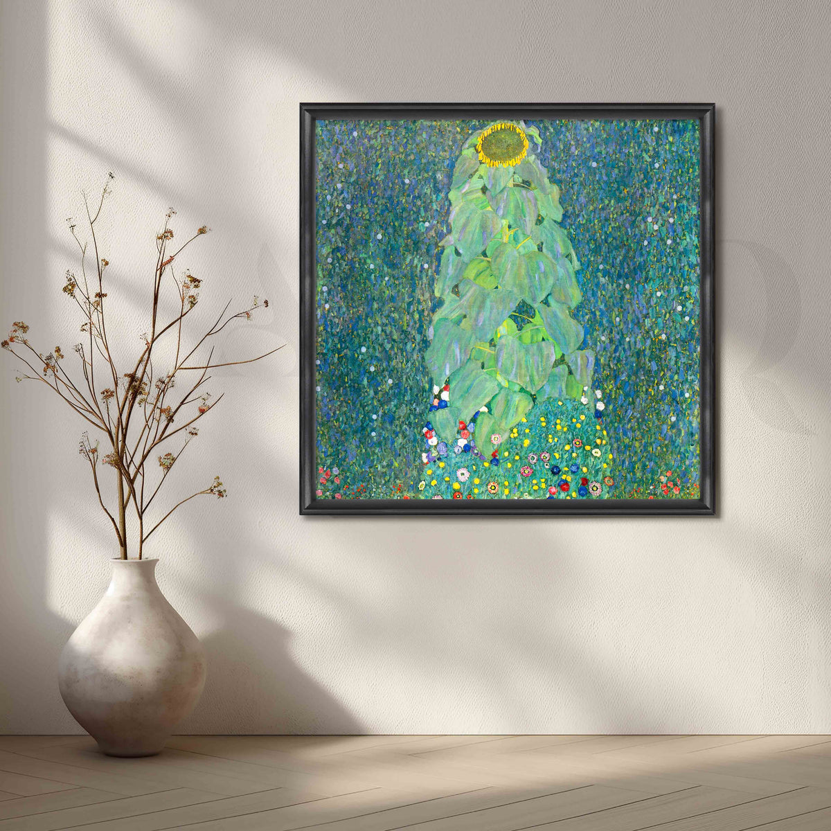 Gustav Klimt Sunflower Garden Canvas Artwork – Asha Art Studio – Image 3