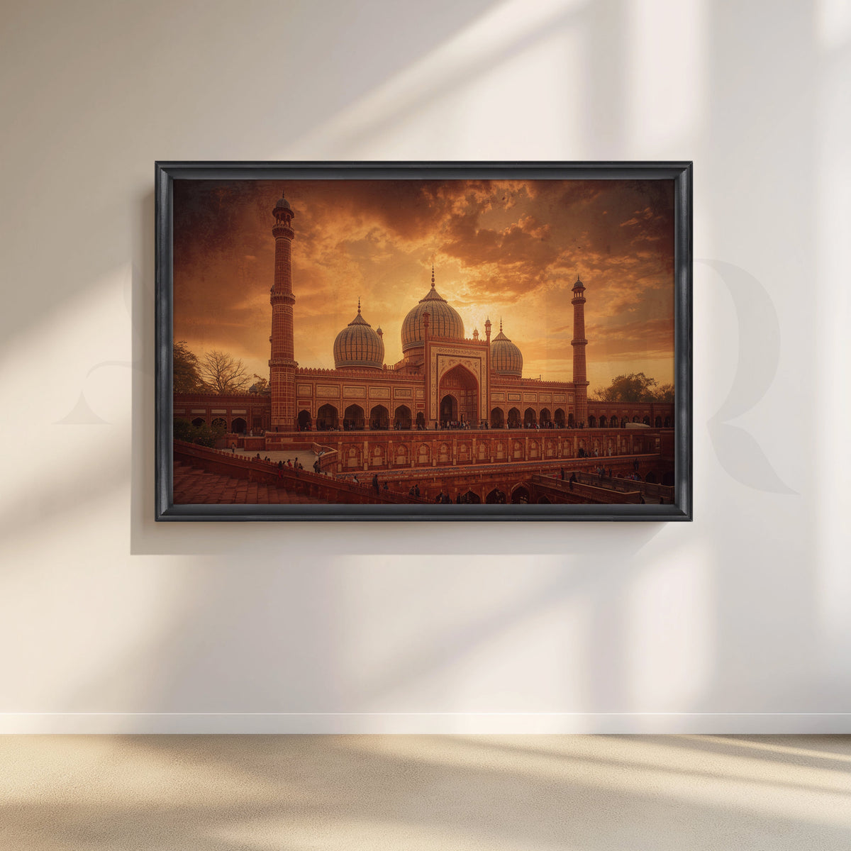 Mosque Sunset Canvas Artwork – Asha Art Studio – Image 3