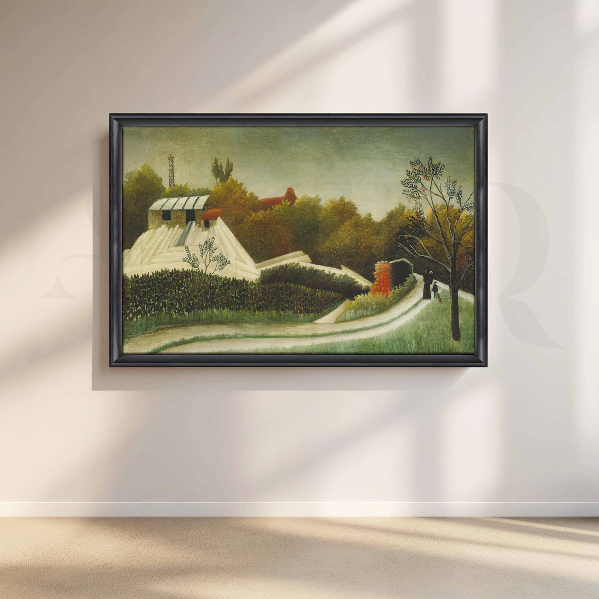 Quiet Countryside Garden Canvas Artwork – Asha Art Studio – Image 3