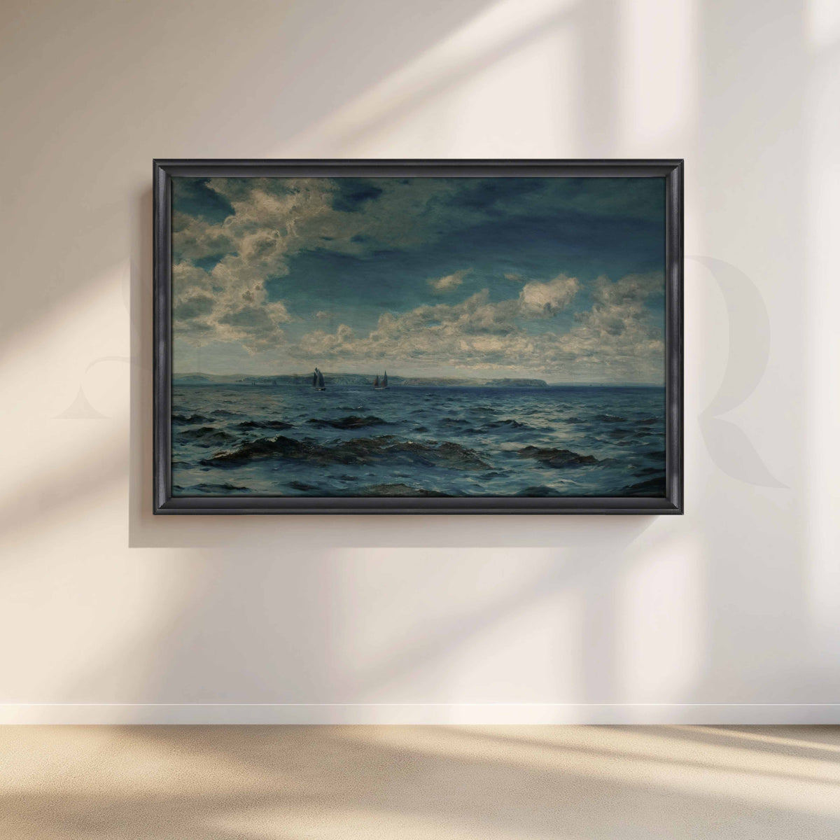 Stormy Seascape Canvas Artwork – Asha Art Studio – Image 3