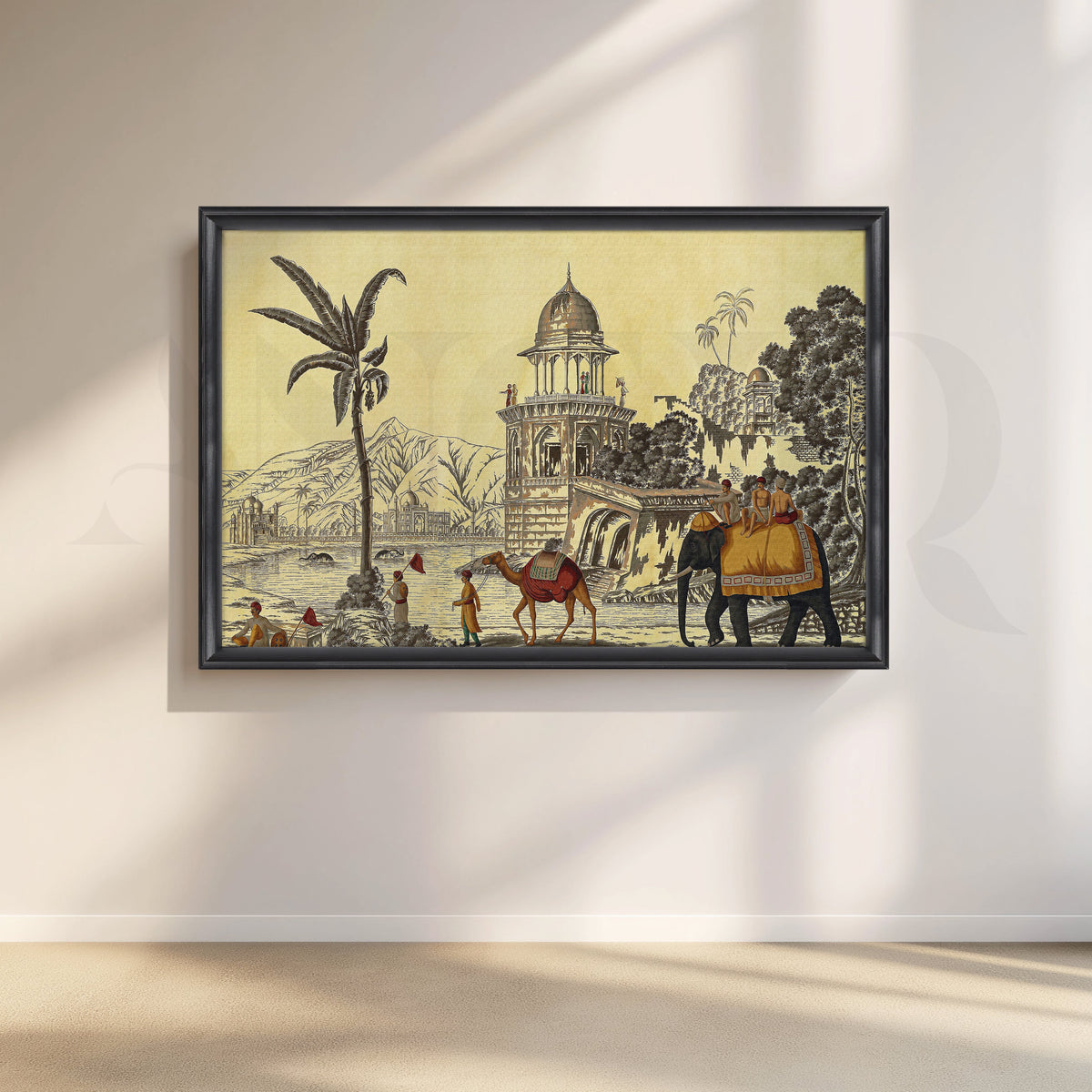 Elephant and Camel Canvas Artwork – Asha Art Studio – Image 3