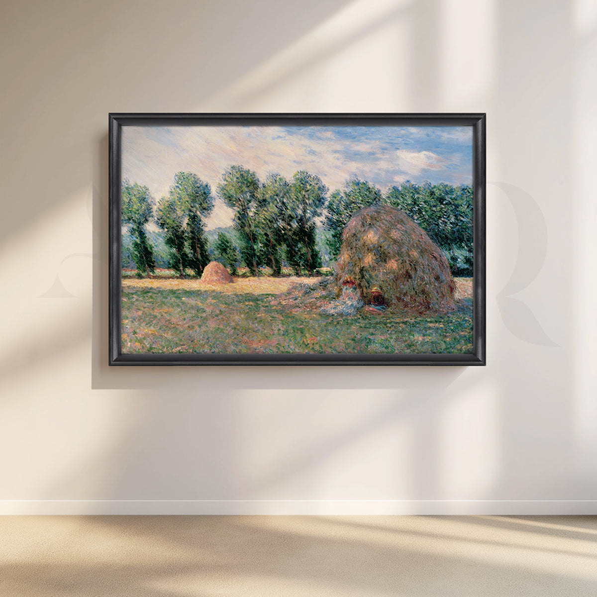 Impressionist Haystack Canvas Artwork – Asha Art Studio – Image 3