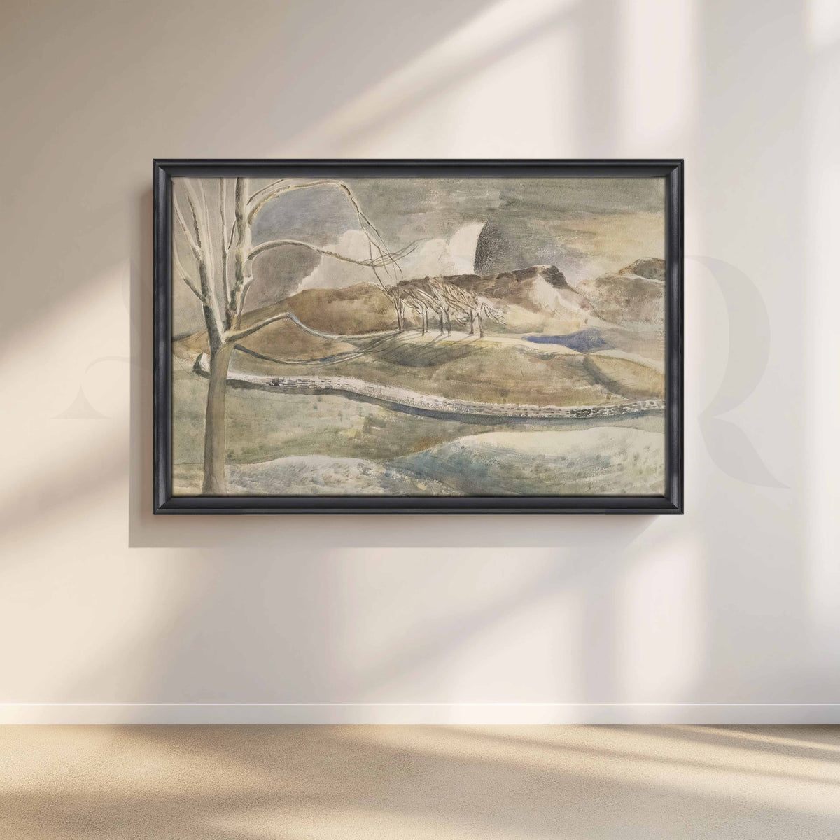 Misty Mountain Landscape Canvas Artwork – Asha Art Studio – Image 3