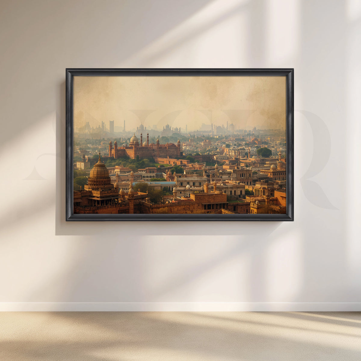 Delhi Heritage Skyline Canvas Artwork – Asha Art Studio – Image 3