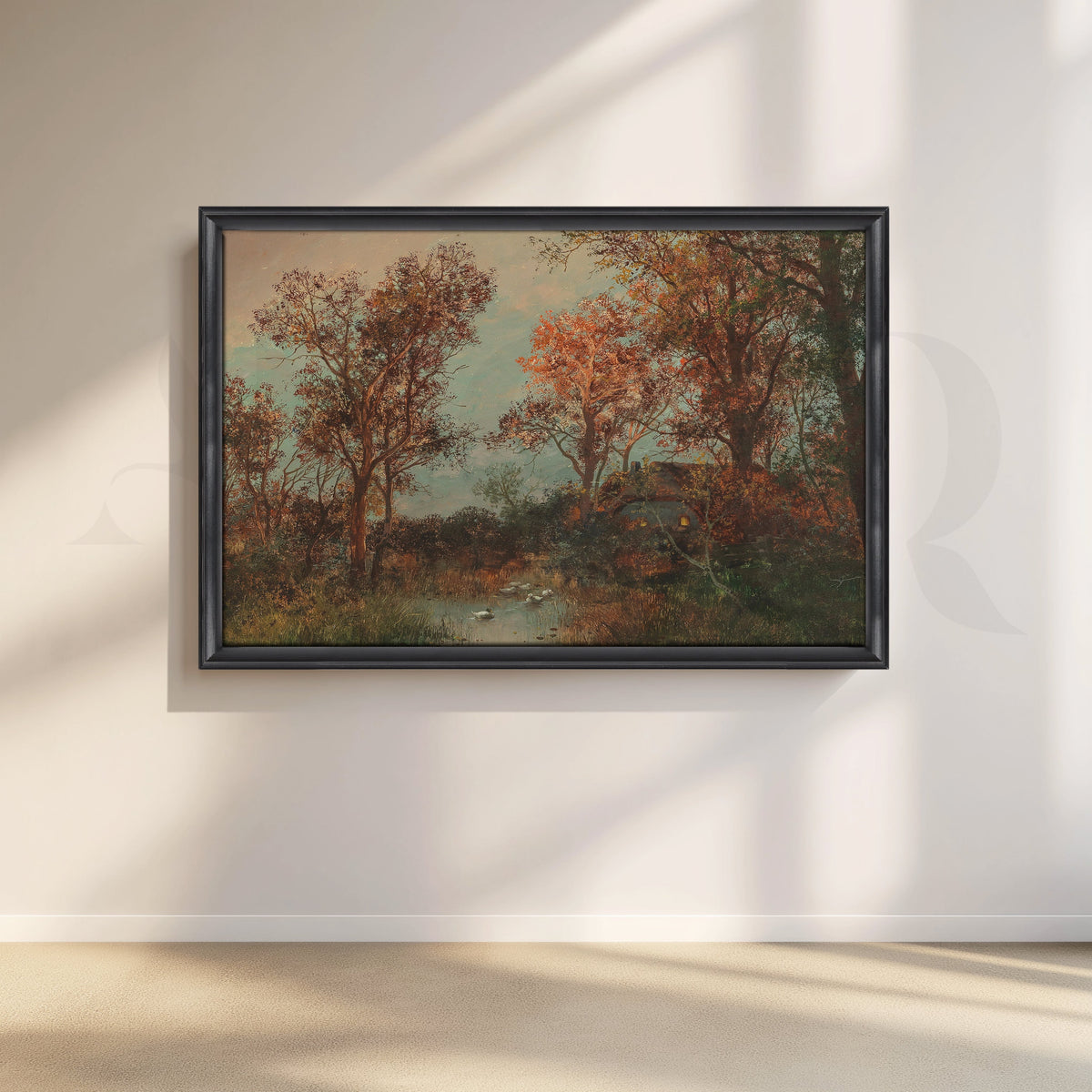 Autumn Forest Stream Canvas Artwork – Asha Art Studio – Image 3
