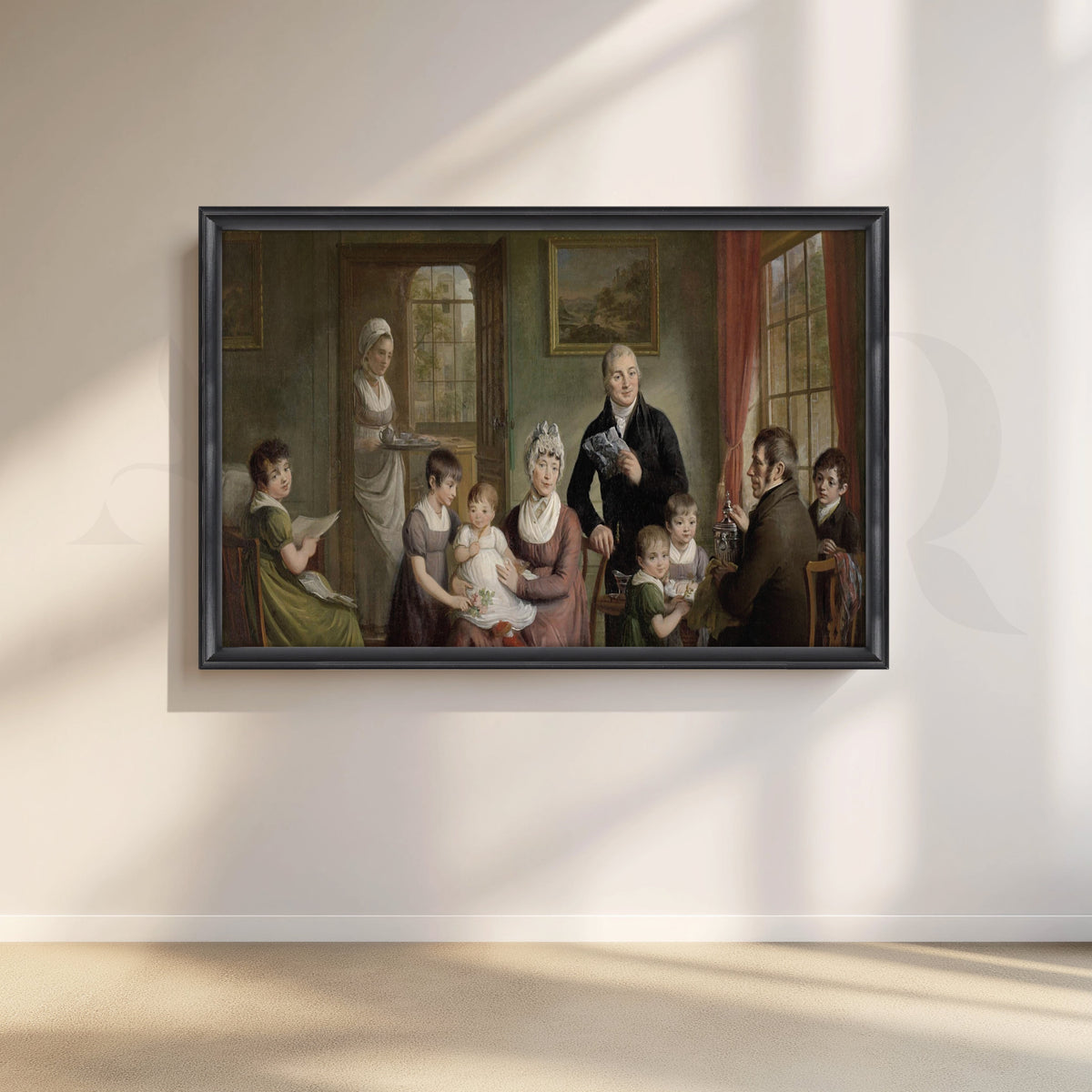 Family of Adrianus Bonebakker Canvas Artwork – Asha Art Studio – Image 3