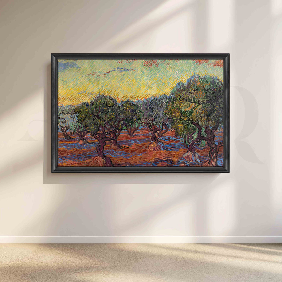 Olive Grove at Sunset Canvas Artwork – Asha Art Studio – Image 3
