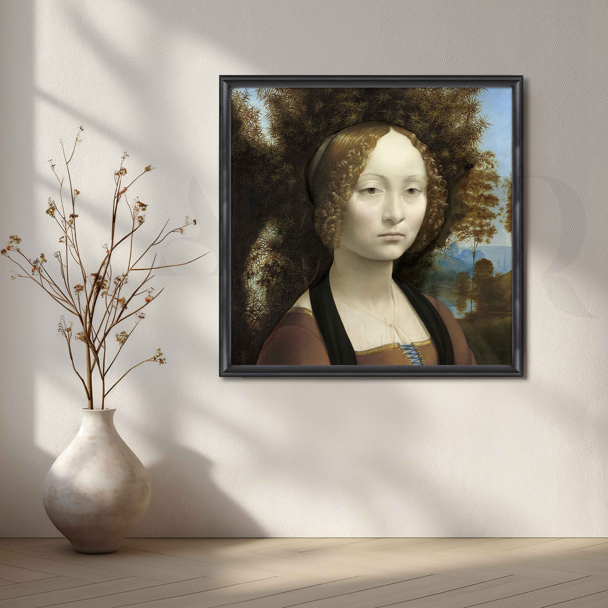 Ginevra de’ Benci Canvas Artwork – Asha Art Studio – Image 3