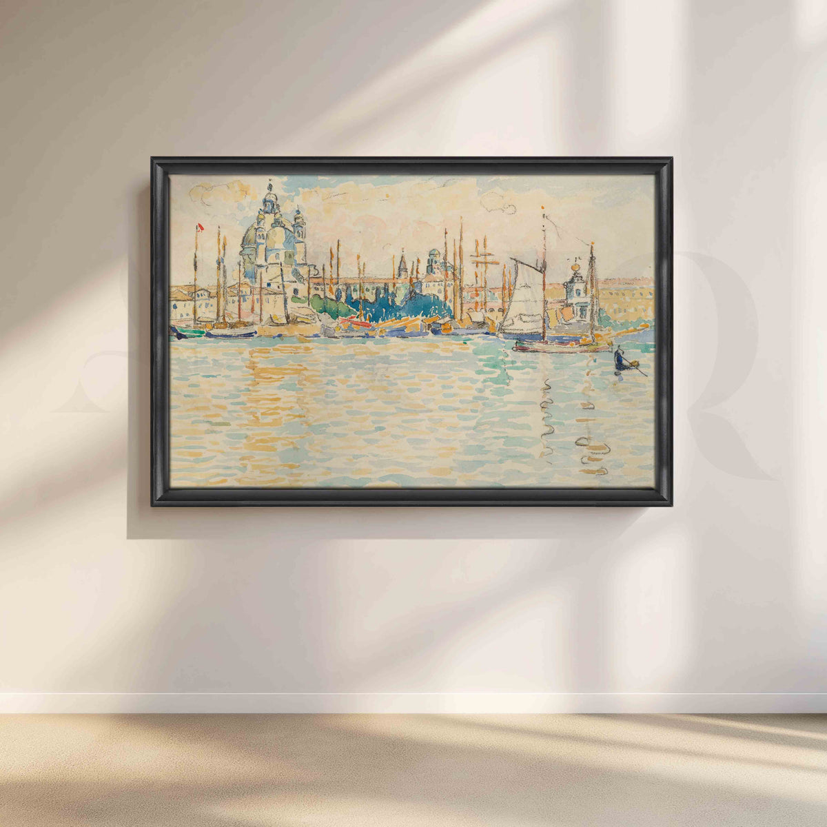 Venice Waterfront Cityscape Canvas Artwork – Asha Art Studio – Image 3