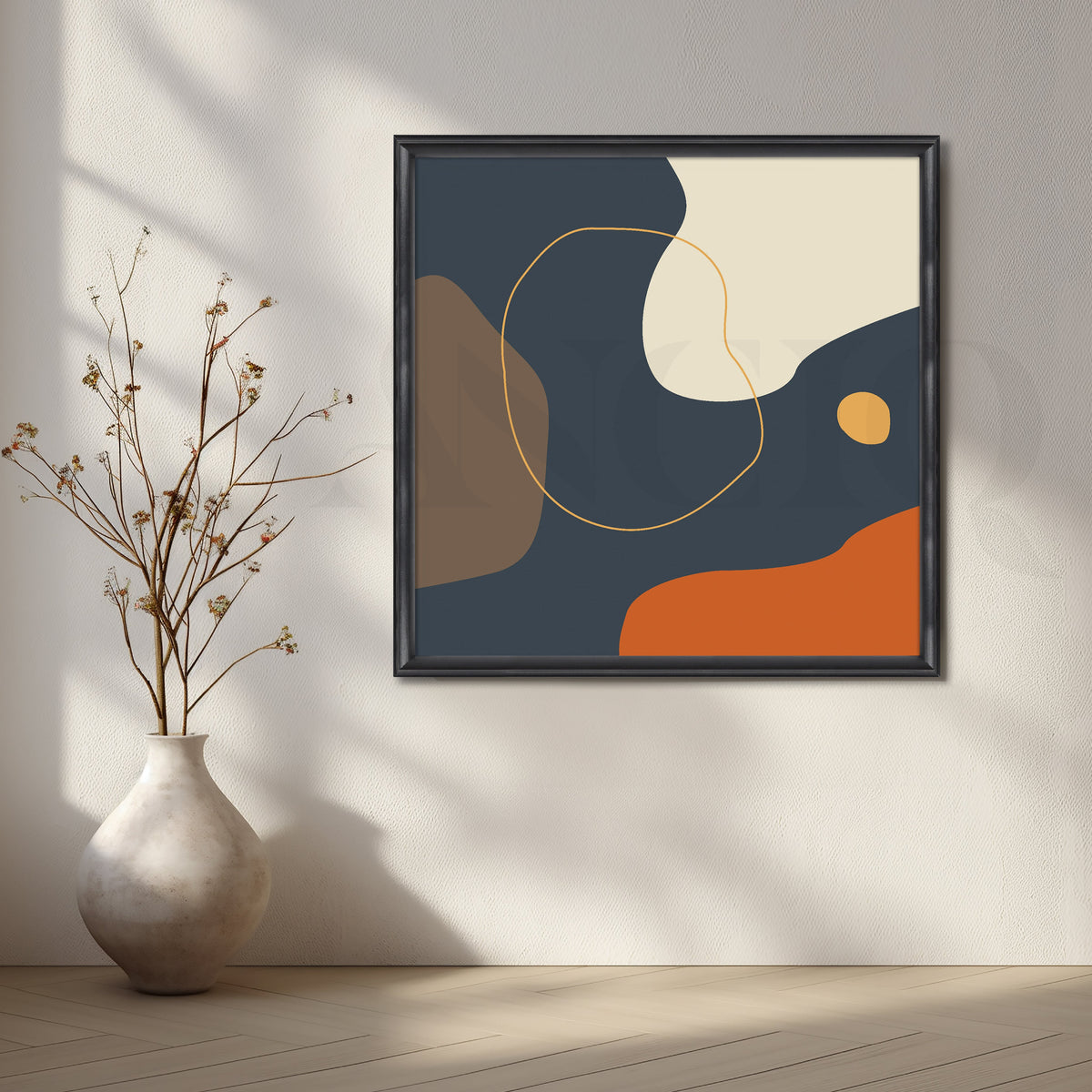 Minimalist Harmony of Earthy Tones – Asha Art Studio – Image 3