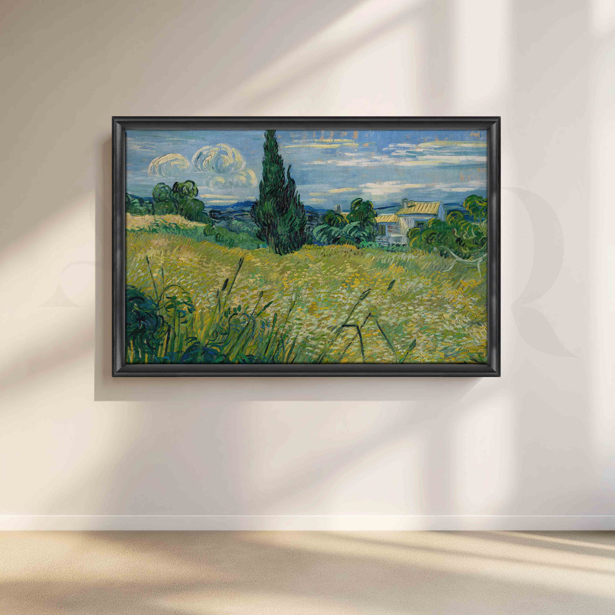 Wheat Field with Cypress Canvas Artwork – Asha Art Studio – Image 3