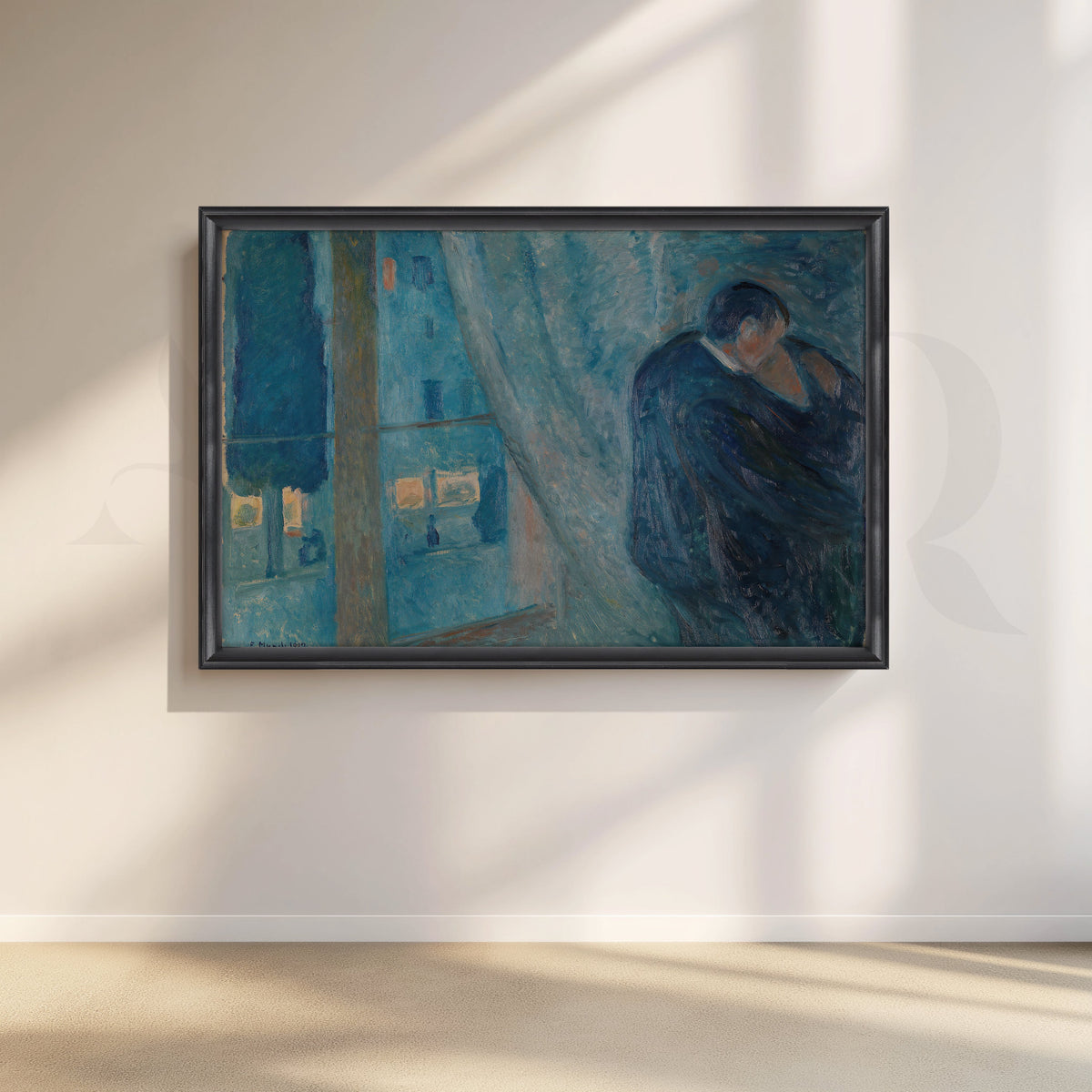 Kiss by the Window (Edvard Munch) Canvas Artwork – Asha Art Studio – Image 3