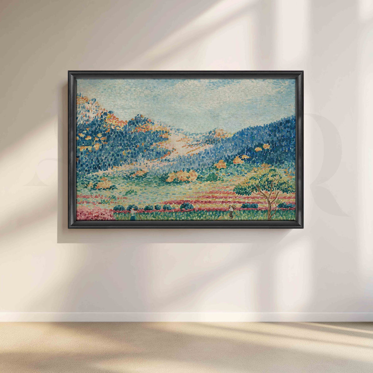 Pastel Meadow Valley Canvas Artwork – Asha Art Studio – Image 3