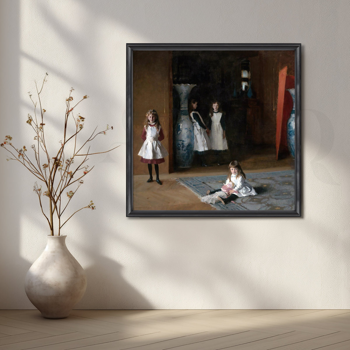 Parlor of Little Maids Canvas Artwork – Asha Art Studio – Image 3