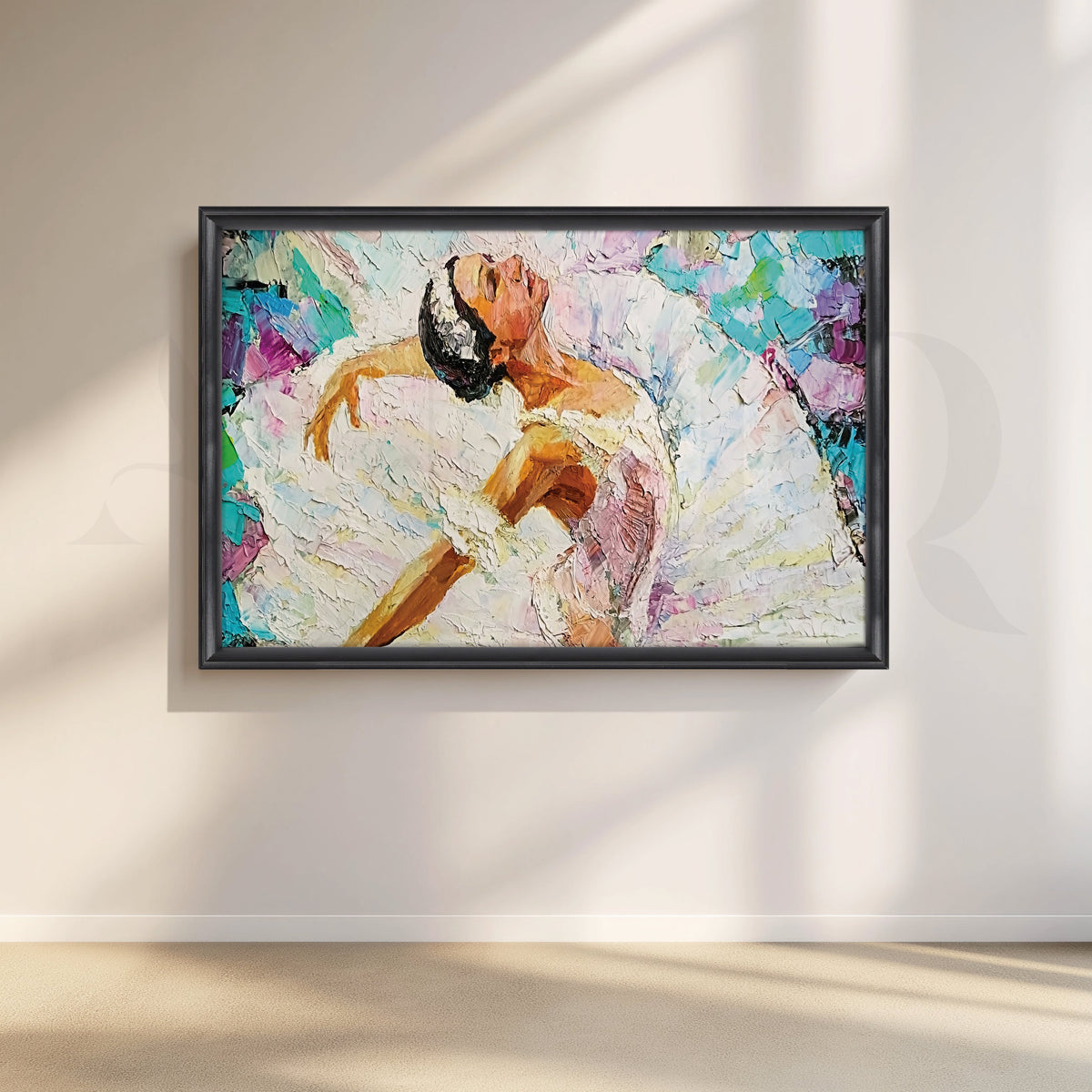 Ballerina in Motion Canvas Wall Artwork – Asha Art Studio – Image 3